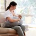 Ergobaby Nursing Pillow Natural Curve  หมอนให้นมอเนกประสงค์ สี Grey with Strap
